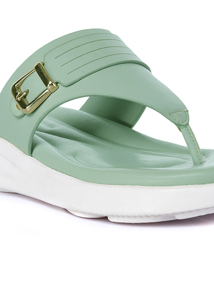 KHADIM Softouch Flat Platforms Slip On Sandal for Women