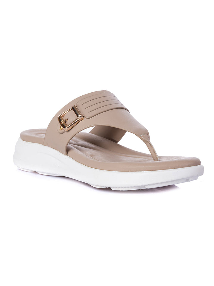 KHADIM Softouch Flat Platforms Slip On Sandal for Women