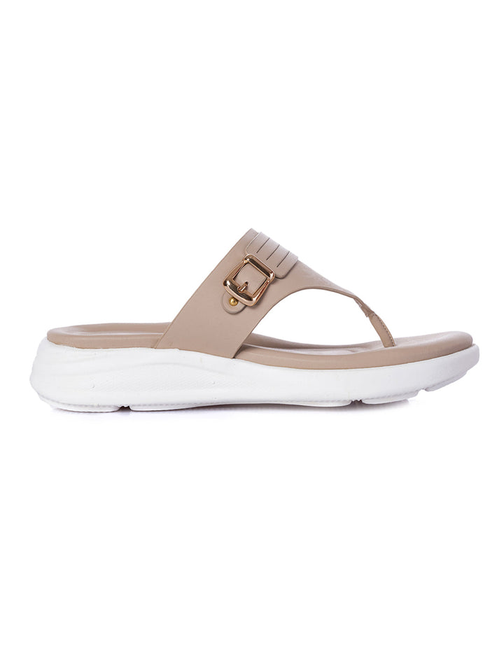 KHADIM Softouch Flat Platforms Slip On Sandal for Women