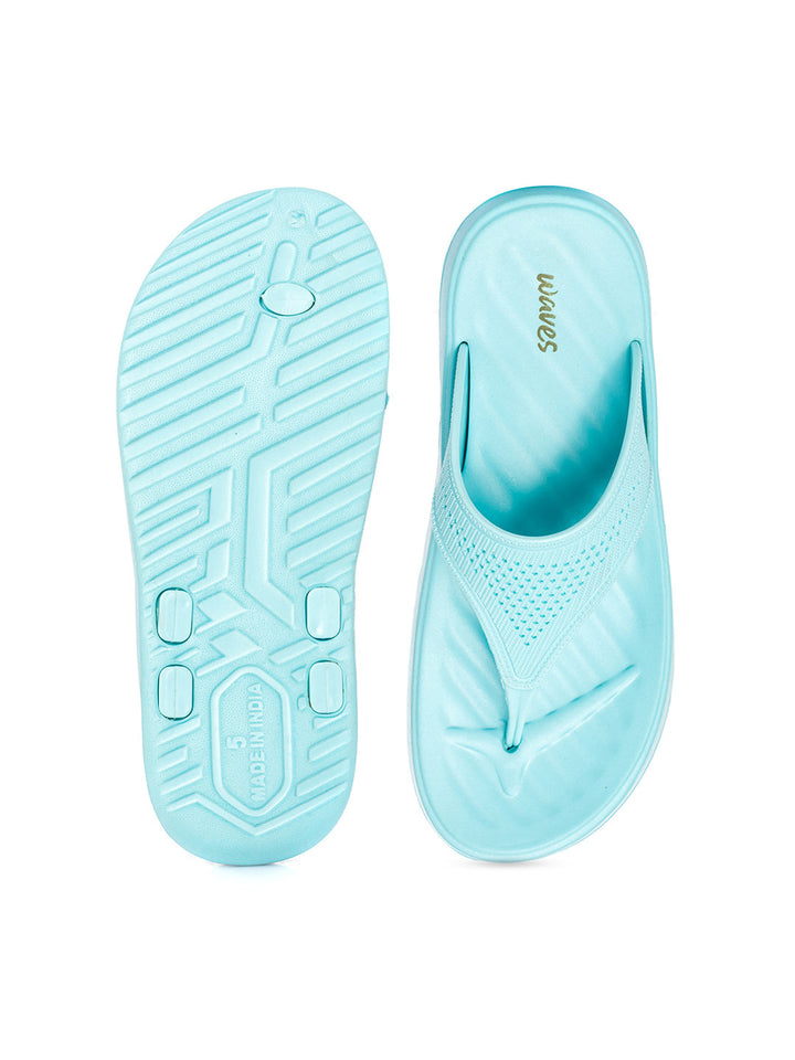 KHADIM Waves Washable Flip Flops for Women