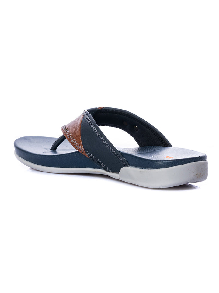 KHADIM Navy Casual Flip Flops for Men
