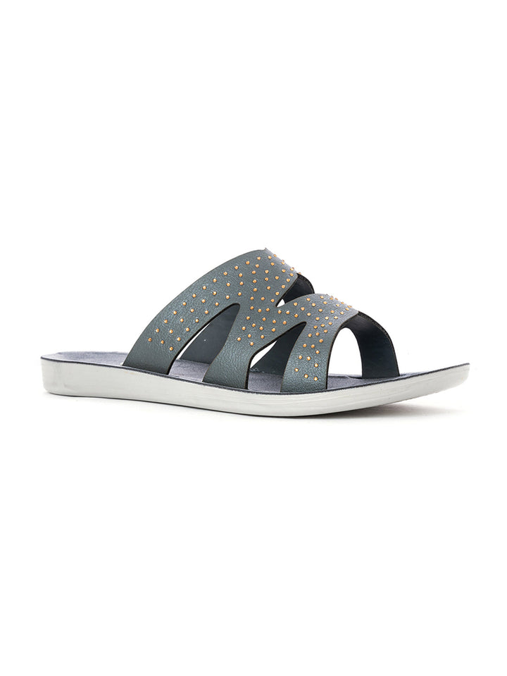 Khadim Flat Mule Slide Sandal for Women