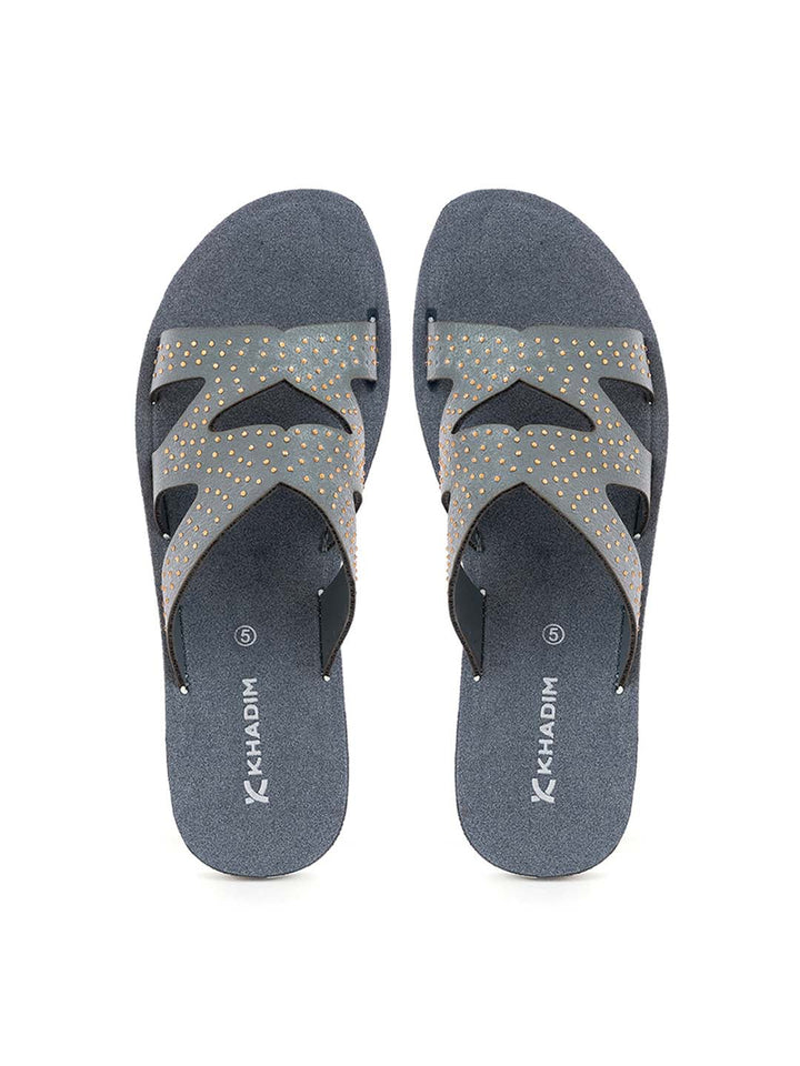 Khadim Flat Mule Slide Sandal for Women