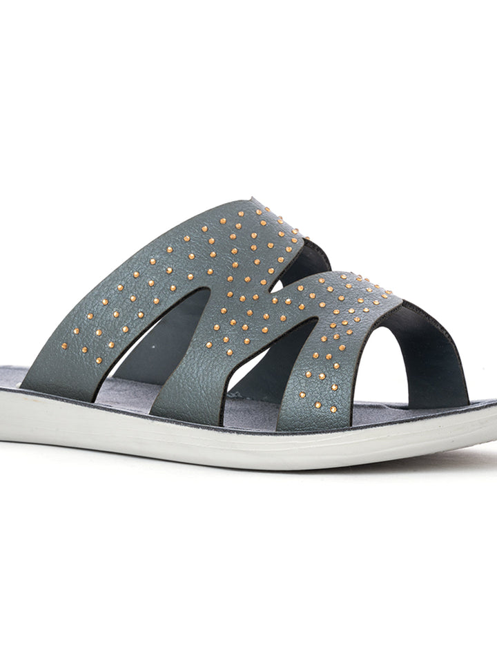 Khadim Flat Mule Slide Sandal for Women