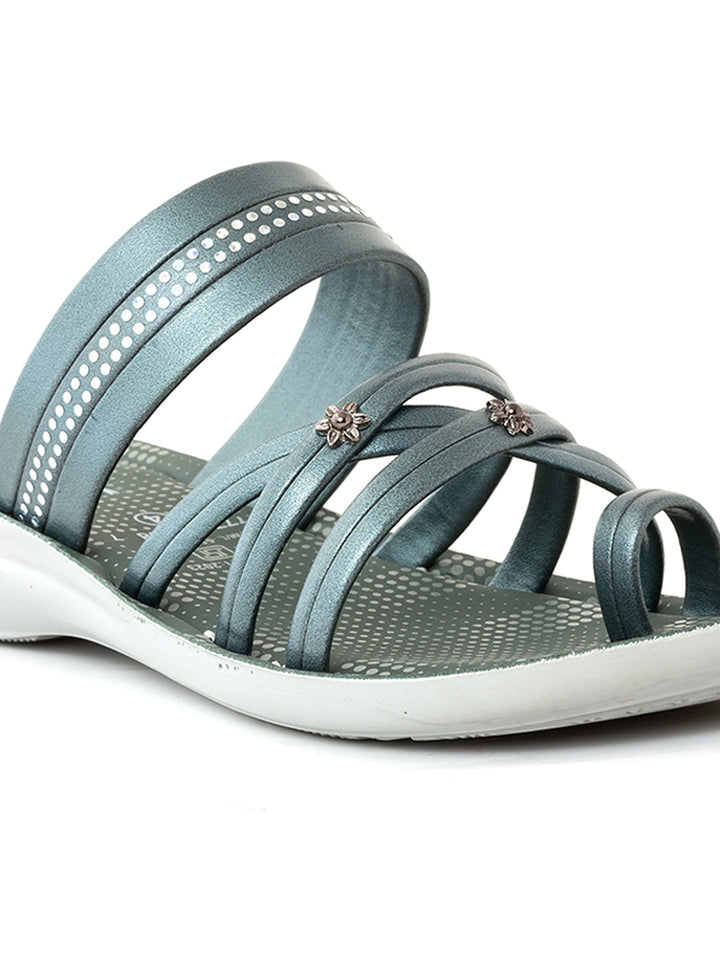 Khadim Fliers Wedge Heel Slip On Sandal for Women