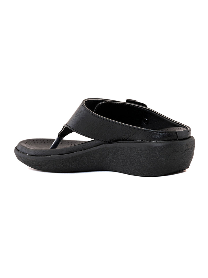 Khadim Softouch Platform Heel Slip On Sandal for Women