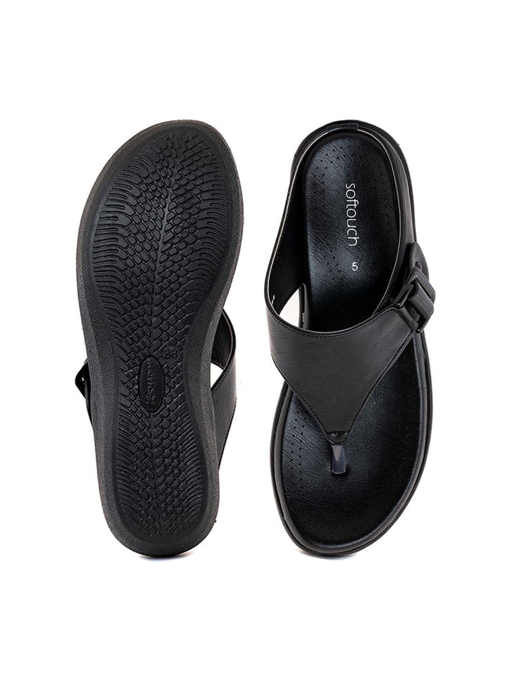 Khadim Softouch Platform Heel Slip On Sandal for Women