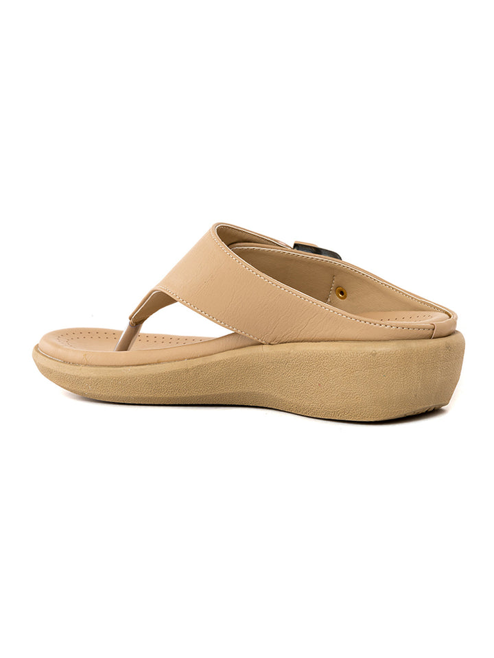 Khadim Softouch Platform Heel Slip On Sandal for Women