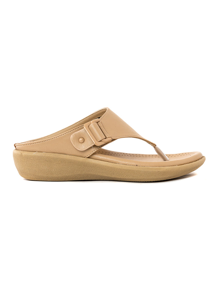 Khadim Softouch Platform Heel Slip On Sandal for Women