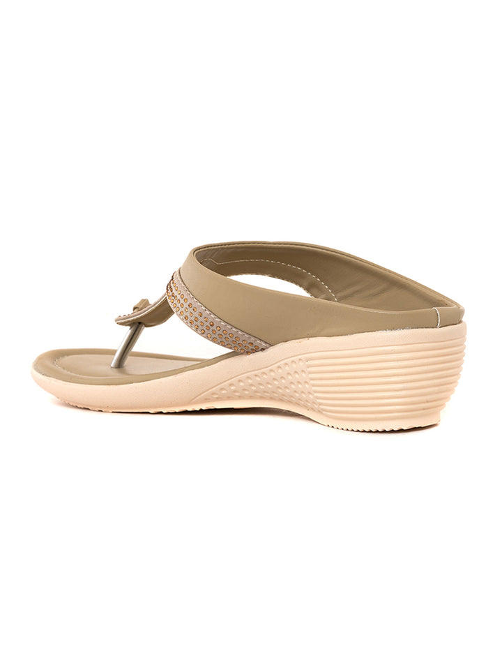 Khadim Wedge Heel Slip On Sandal for Women