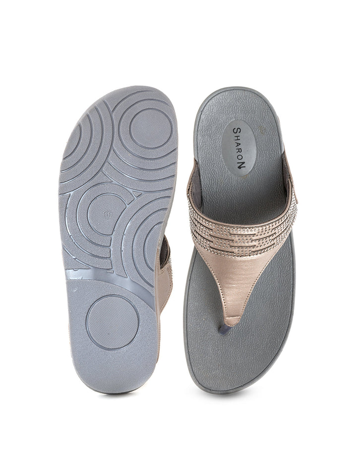 Khadim Sharon Platform Heel Slip On Sandal for Women